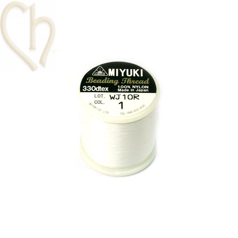 Miyuki Beading Thread Blanc