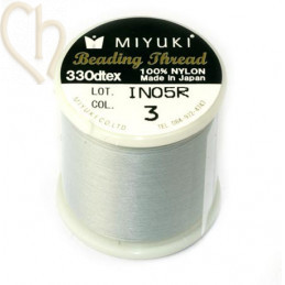 Miyuki Beading Thread Gris Clair