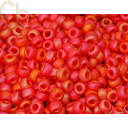 Rocaille 8/0 Rouge Multi Mat