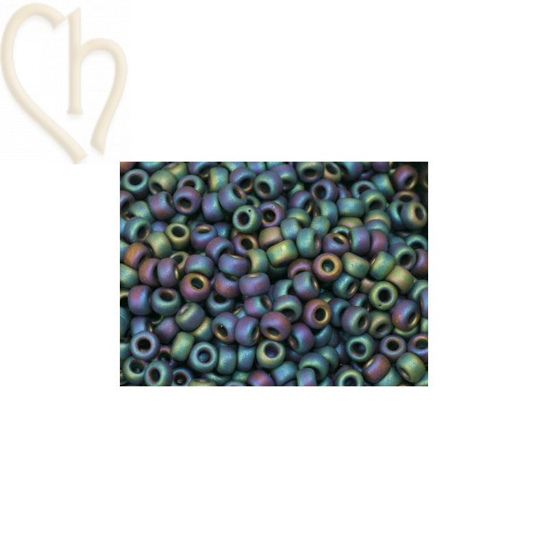 Rocaille 8/0 Brown Multi Mat