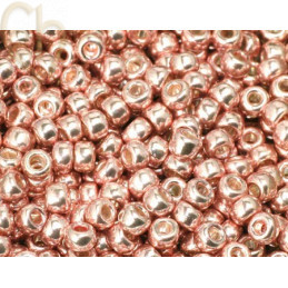 Rocaille 8/0 rose claire galvanise