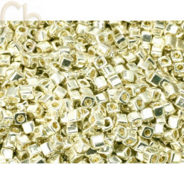 Miyuki Cube 1.8mm Galvanized Silver