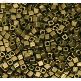 Miyuki Cube 1.8mm Bronze Metallic Mat