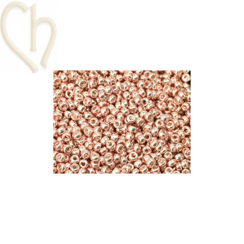 rocaille seedbead 11/0 Light Pink Galvanised