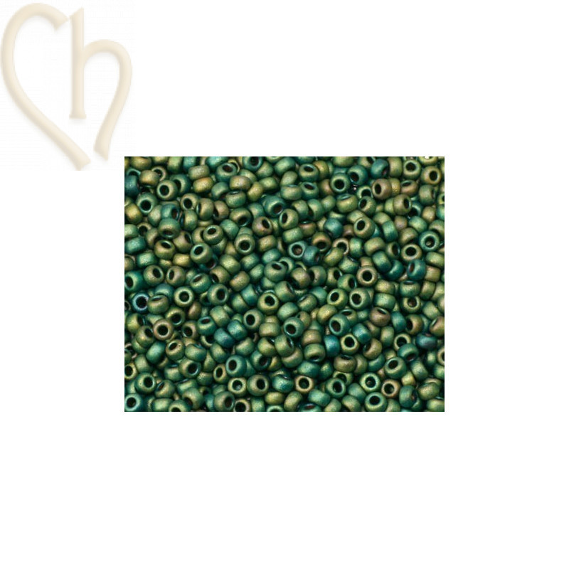 11/0  Groen Multi Metallic Mat