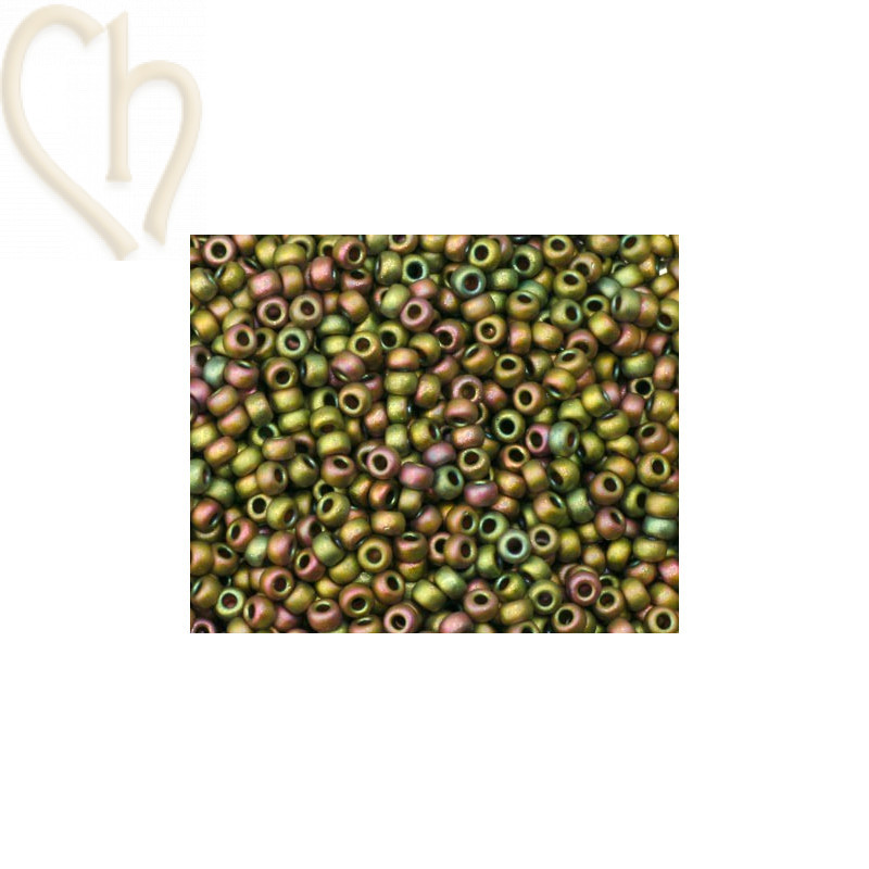 11/0 Khaki Multi Metallic Mat