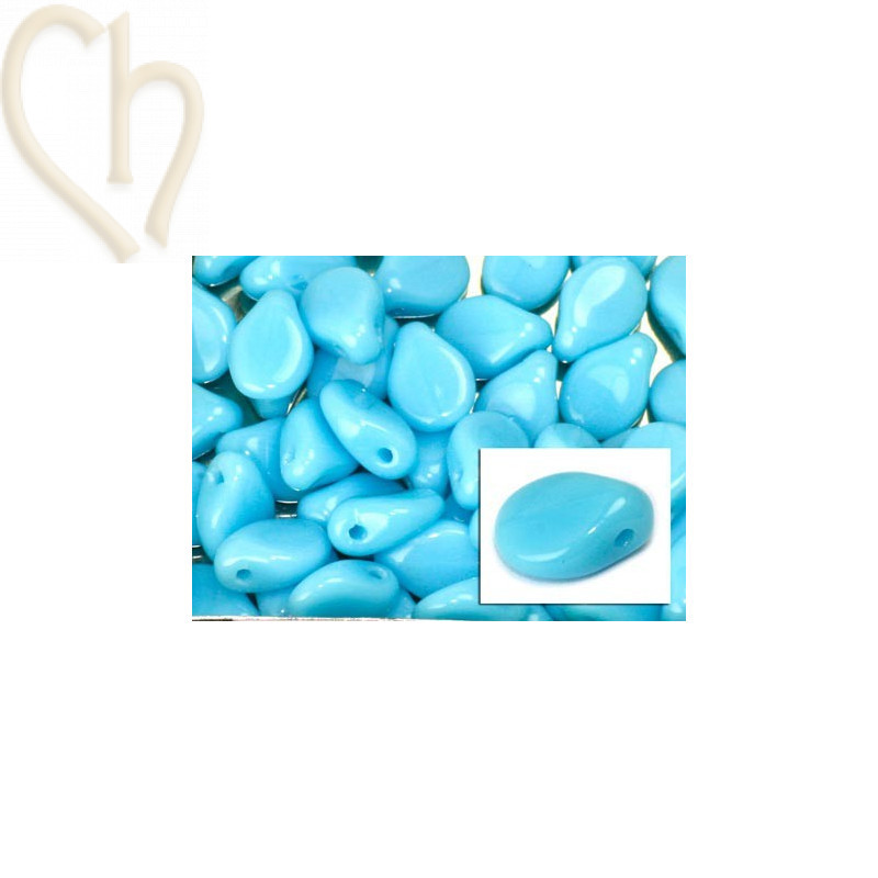 Pip beads 5*7mm Opaque Aqua