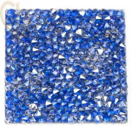 Rocks vierkant 27mm Silver Shade / Metal. blue