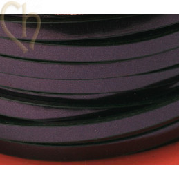 leather metallic 5mm metal Mauve