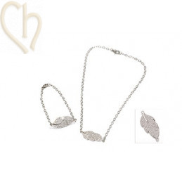 spacer 32mm "leaf" with strass 