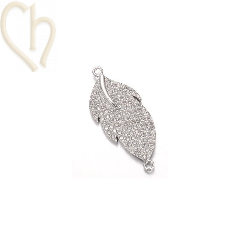 spacer 32mm "leaf" with strass 