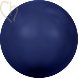 Swarovski bol 6mm half gaatje Dark Lapis Pearl