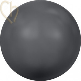 swarovski balls pearl 10 mm half pierced Dark Grey Pearl