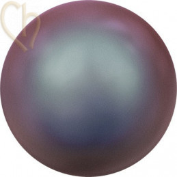 Swarovski boules nacrée 6mm demi percée Iridiscent Red Pearl