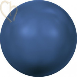 Swarovski bol 6mm half gaatje Lapis Pearl