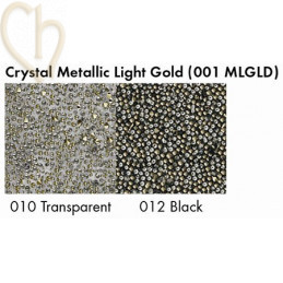 Swarovski Crystal Fabric 10mm Metallic Light Gold