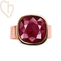 cabochon vierkant 12*12mm Dark Red