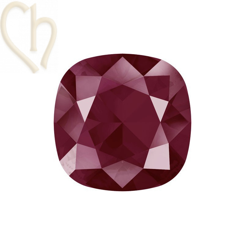 cabochon vierkant 12*12mm Dark Red