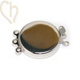 Fermoir round 3-rangs 19mm