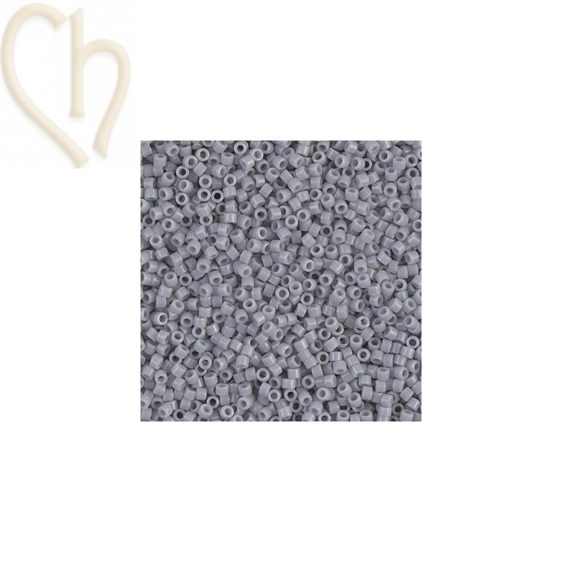 Delica 11/0 5gr.  Opaque ghost grey