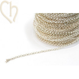 chaine metal maille 2mm ronde