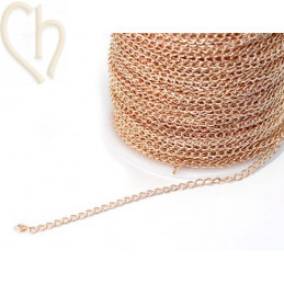 ketting metaal schakel 2mm rond 