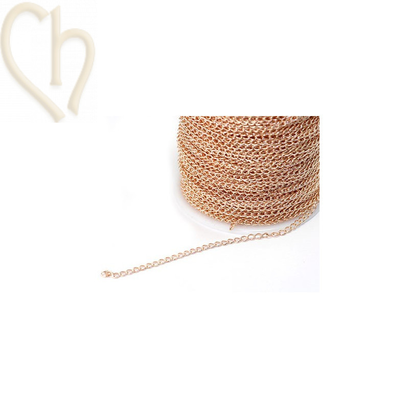 ketting metaal schakel 2mm rond 