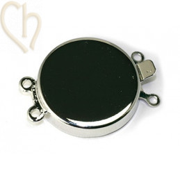 Fermoir round 2-rangs 19mm