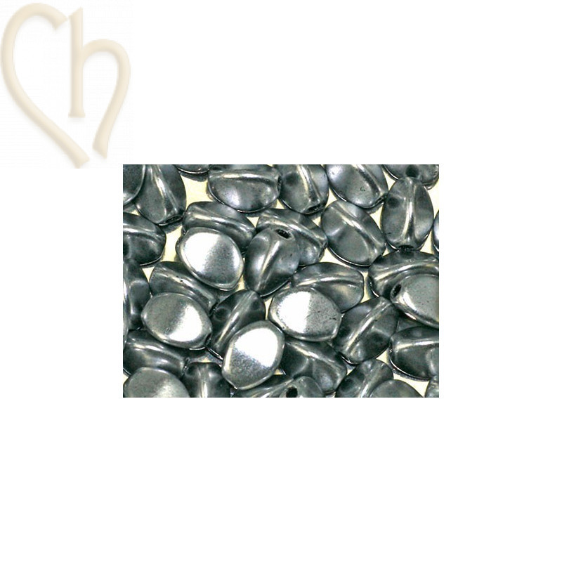 Pinch Beads Aluminium Silver 