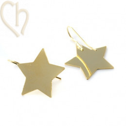 Boucle d'oreilles pour Swarovski nacre demi-percée