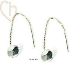 earchain silver .925 with conection for ball or strass ss19