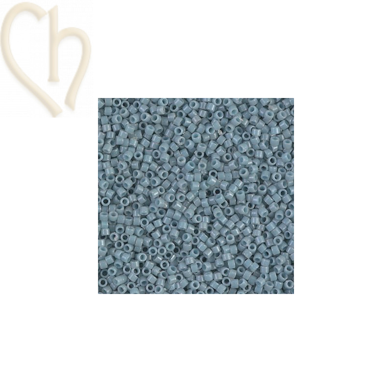 Delica 11/0 5gr.  Opaque blue grey