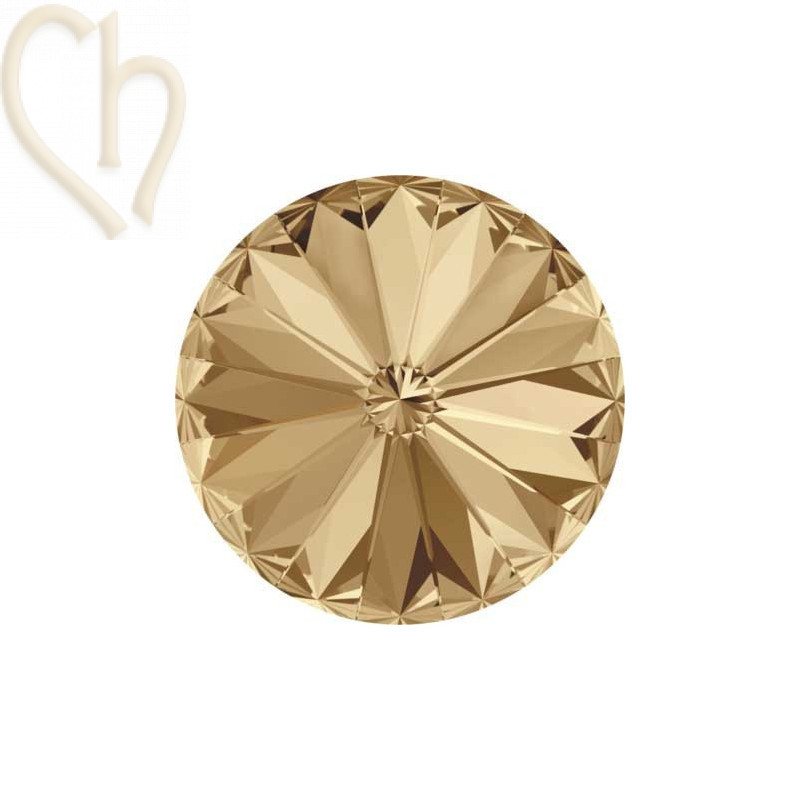 1122 - 08mm Rivoli Swarovski GOLDEN SHADOW