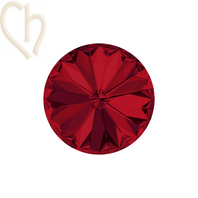 1122 - 14mm Rivoli Swarovski Light Siam 208