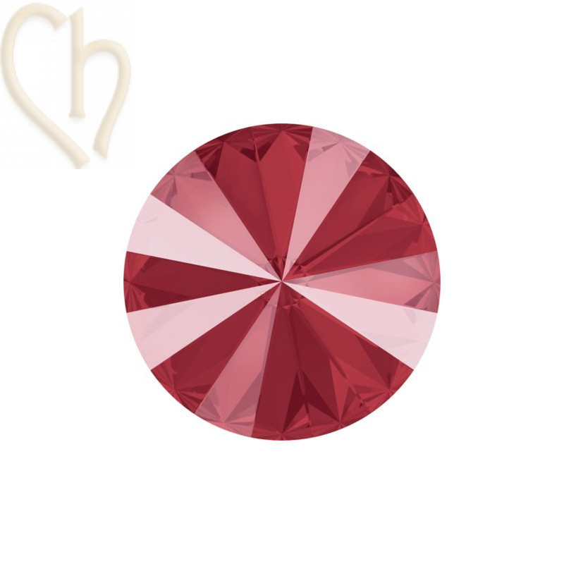 1122 - 14mm Rivoli Swarovski Royal Red L107S