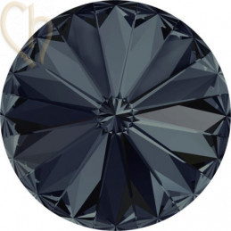 1122 - 14mm Rivoli Swarovski Silver Night SINI