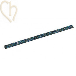 Cristal Fine Rocks/Mesh Strip 16*8mm Bermuda Blue BBL