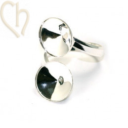 ring zilver .925 voor 2x12mm 1122