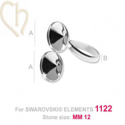 Ring silver .925 for 2x12mm 1122