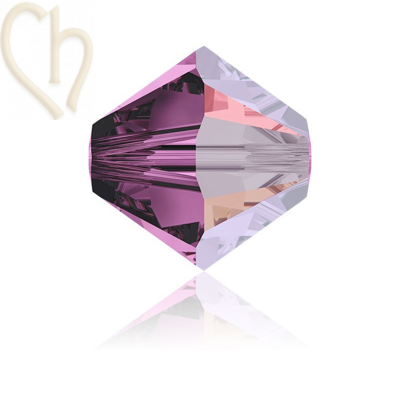 3mm Amethist satin Swarovski Tolletje 204 satin