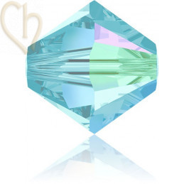 3mm Aquamarine AB Swarovski Toupie 202 AB