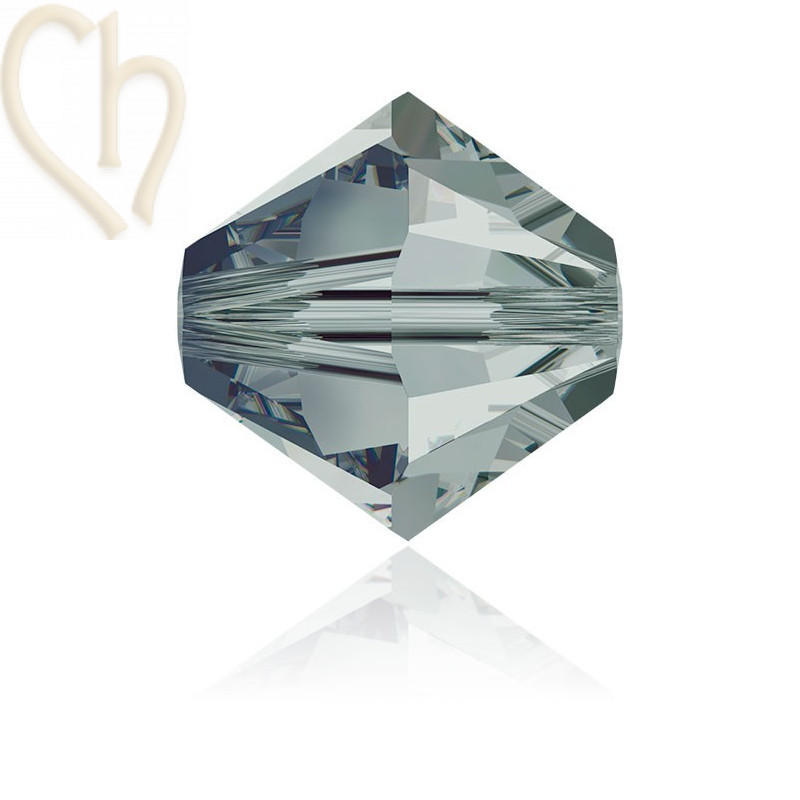 3mm Black Diamond Swarovski Bicone 215