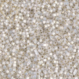 Delica Gilt lined white opal