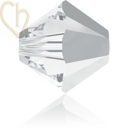 3mm  Light Chrome Swarovski Toupie 001LTCH