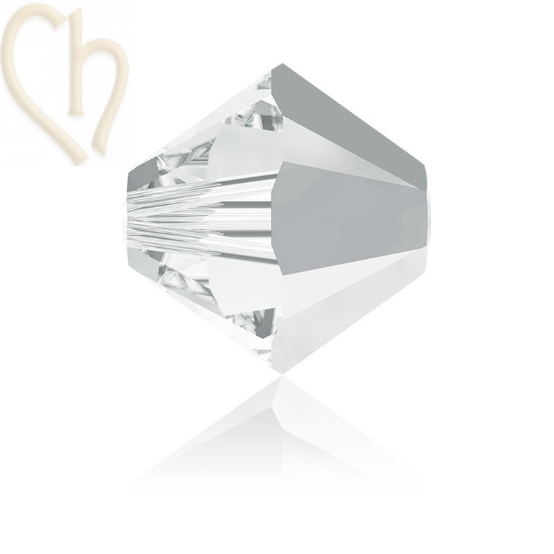 3mm Light Chrome Swarovski Bicone 001LTCH