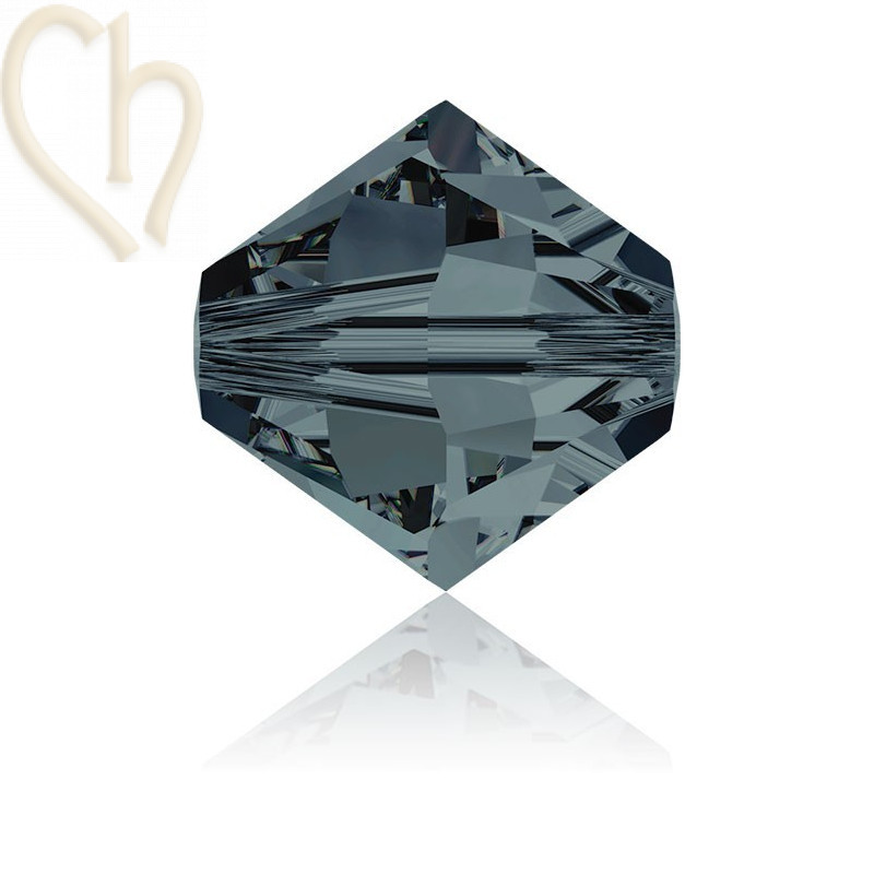 3mm Graphite  Swarovski Bicone 253
