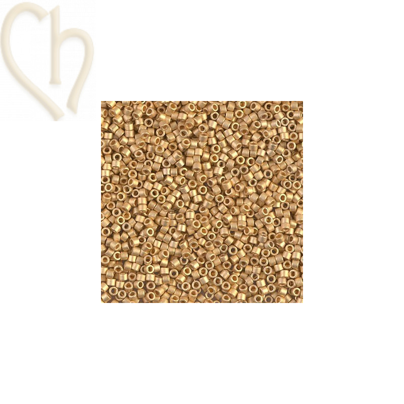 DELICA BD MATTE METALIC BRIGHT YELLOW GOLD 24KT 