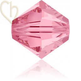 3mm   Light Rose  Swarovski Bicone 223