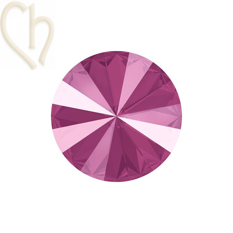 1122 - 14mm Rivoli Swarovski Peony Pink L113S