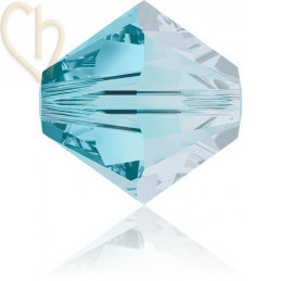 4mm Aquamarine satin Swarovski Tolletje 202satin